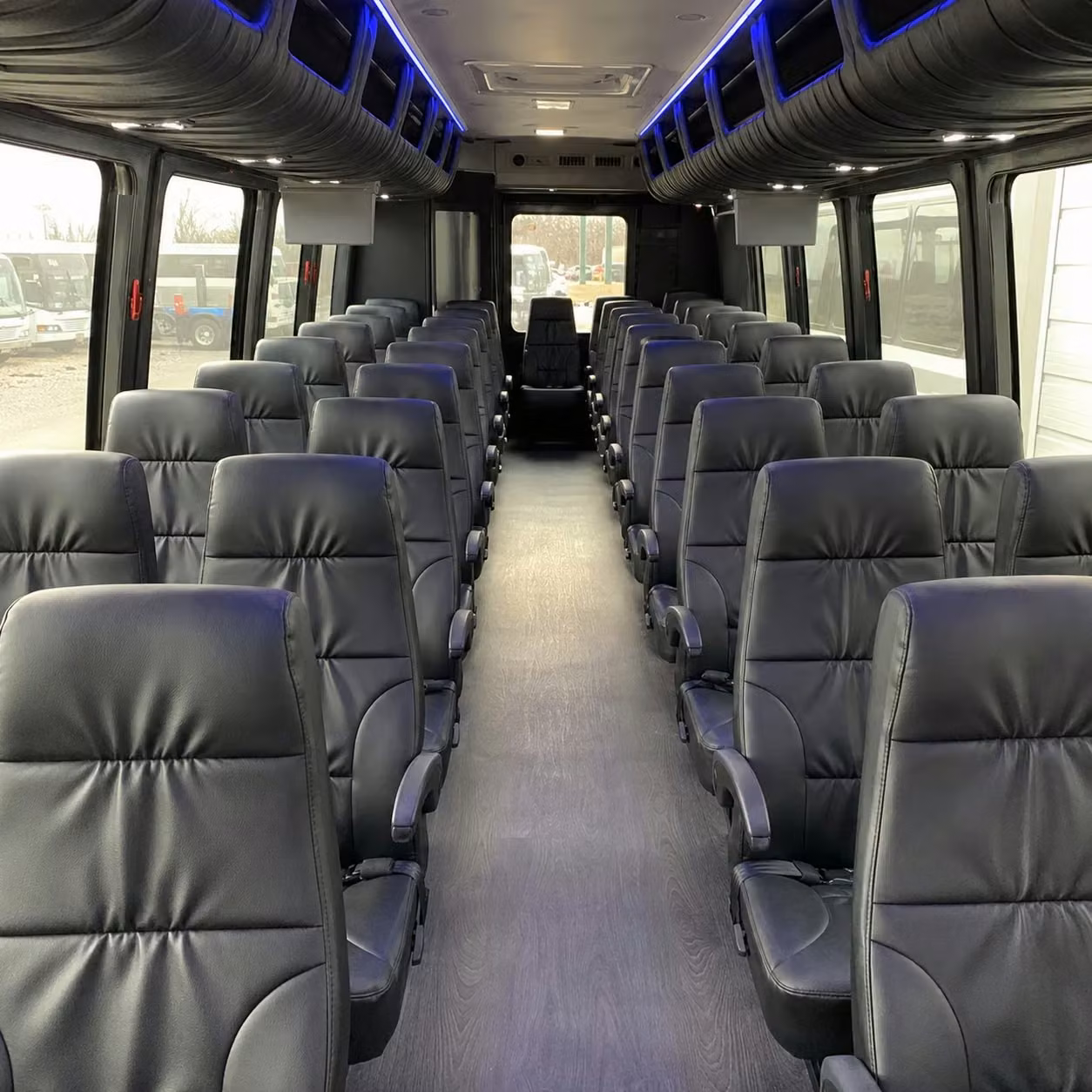 25 passenger minibus interior