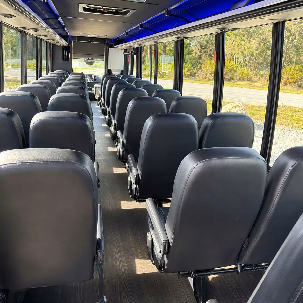 28 passenger minibus interior