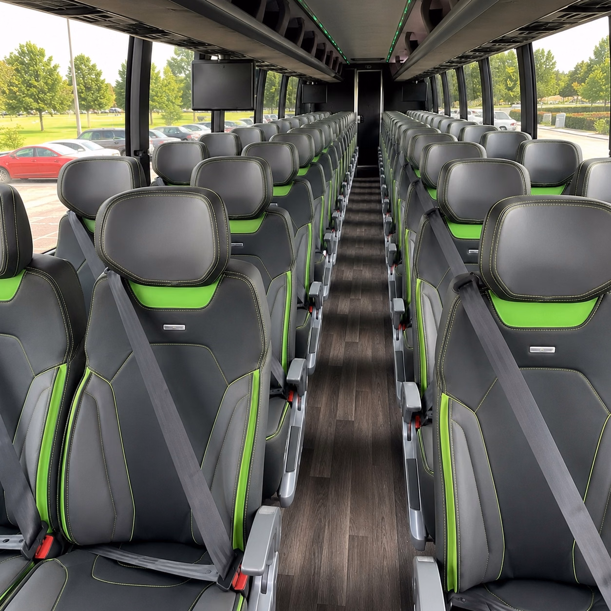 avondale charter bus inside