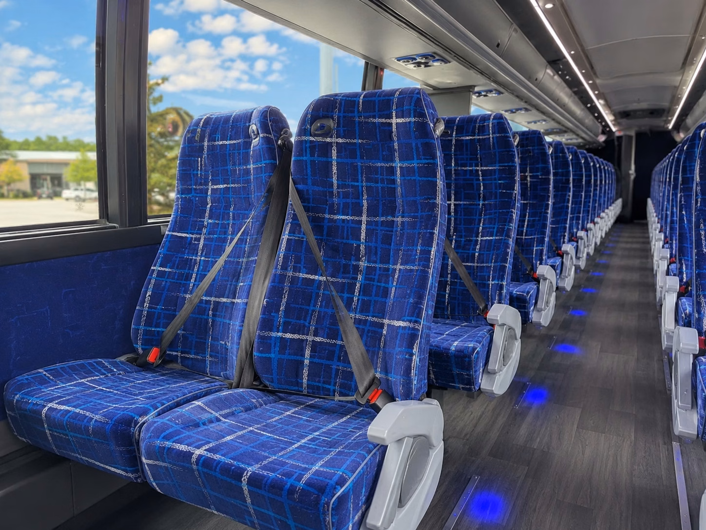 avondale charter bus rental interior